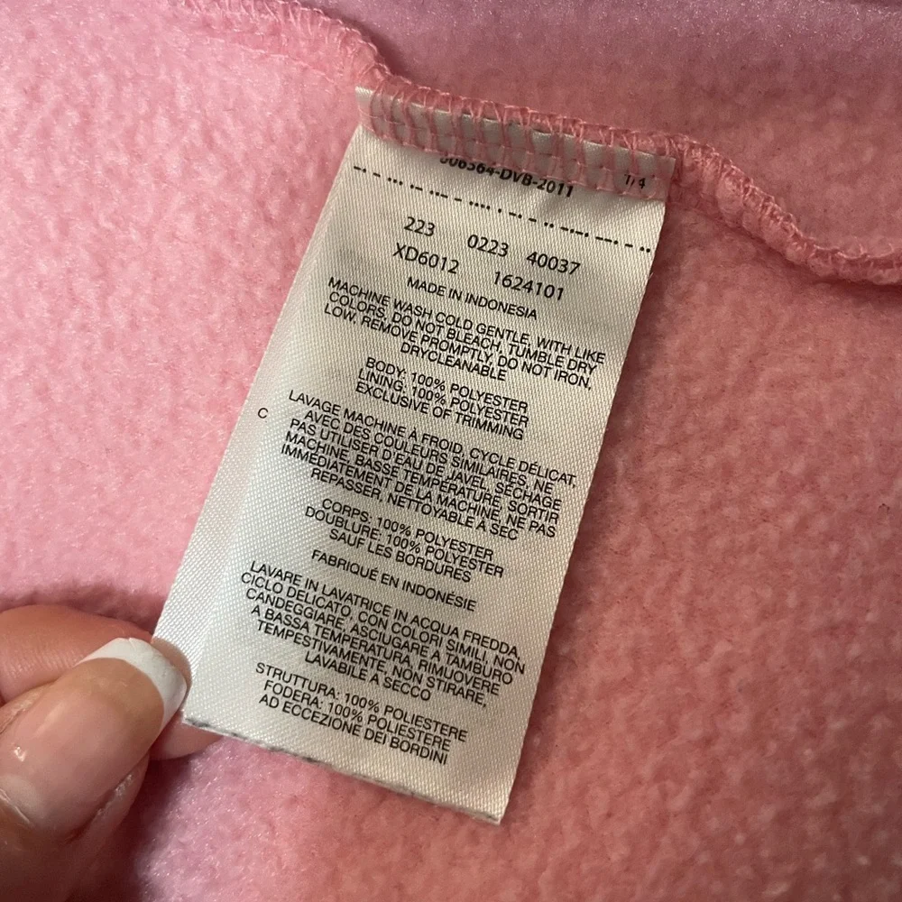 Girls 🩷Columbia Light Pink Fleece Jacket with Full Zip, size 4